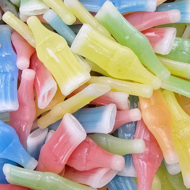 Nik-L-Nips Vintage Wax Bottle Candy Drinks Filled with Flavored Syrups (Cherry, Orange Lemon, Blue Raspberry, and Green Apple Flavors) tiktok viral candy Pieces Of Gummies Variety Gummy Mix