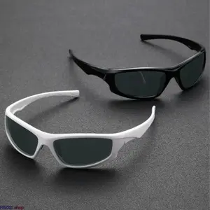 Unisex Y2K Wrap-Around Sport Sunglasses - Retro Shield Style, UV Protection, Lightweight Frame Shades for Cycling, Daily Wear outdoorfun