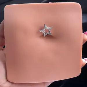 Star Top Down Belly Ring