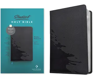 USED-NLT Student Bible, Thinline Reference, Filament Enabled (Leatherlike, Overflow Black, Red Letter) by New Living Translation (Imitation Leather)
