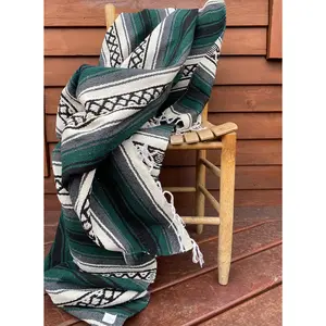 Pow-Wow Green Yoga Blanket
