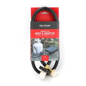Grill Mark 8083936 Rubber Gas Line Hose & Adapter for Universal