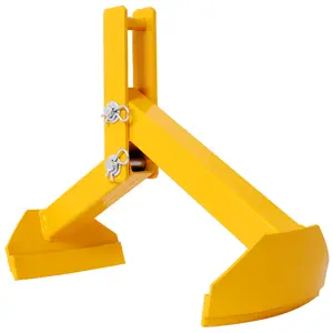 DONEXT Industrial Tong-Grip Drum Lifter, Heavy-Duty OSHA-Friendly Hardware Tool, Spill-Proof Lock, Easy Setup, 1100 lbs WLL for 30-55 Gal Drums, Yellow