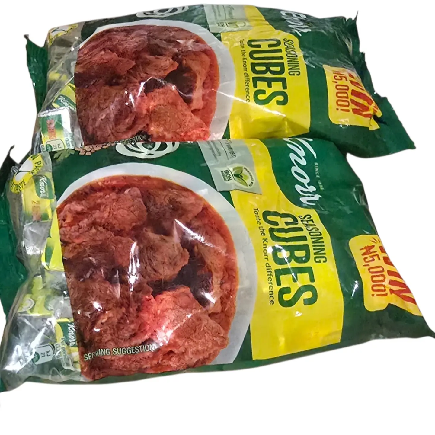 KNORR Spice & Flavor Seasoning Cubes - Beef flavour from Nigeria, 2-PacK