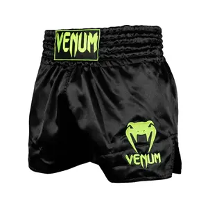Venum Classic Muay Thai Short - Black/Fluorescent Yellow