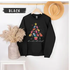 All Is Calm All Is Bright NICU Christmas for Mother Baby Sweater, Holiday Christmas Sweater, Midwife Christmas Sweater, Labor and Delivery Nurse, NICU Christmas Shirt, Neonatal Intensive Care Nurse Tee, Gift For ICU Nurse, Nicu Nurse Shirt