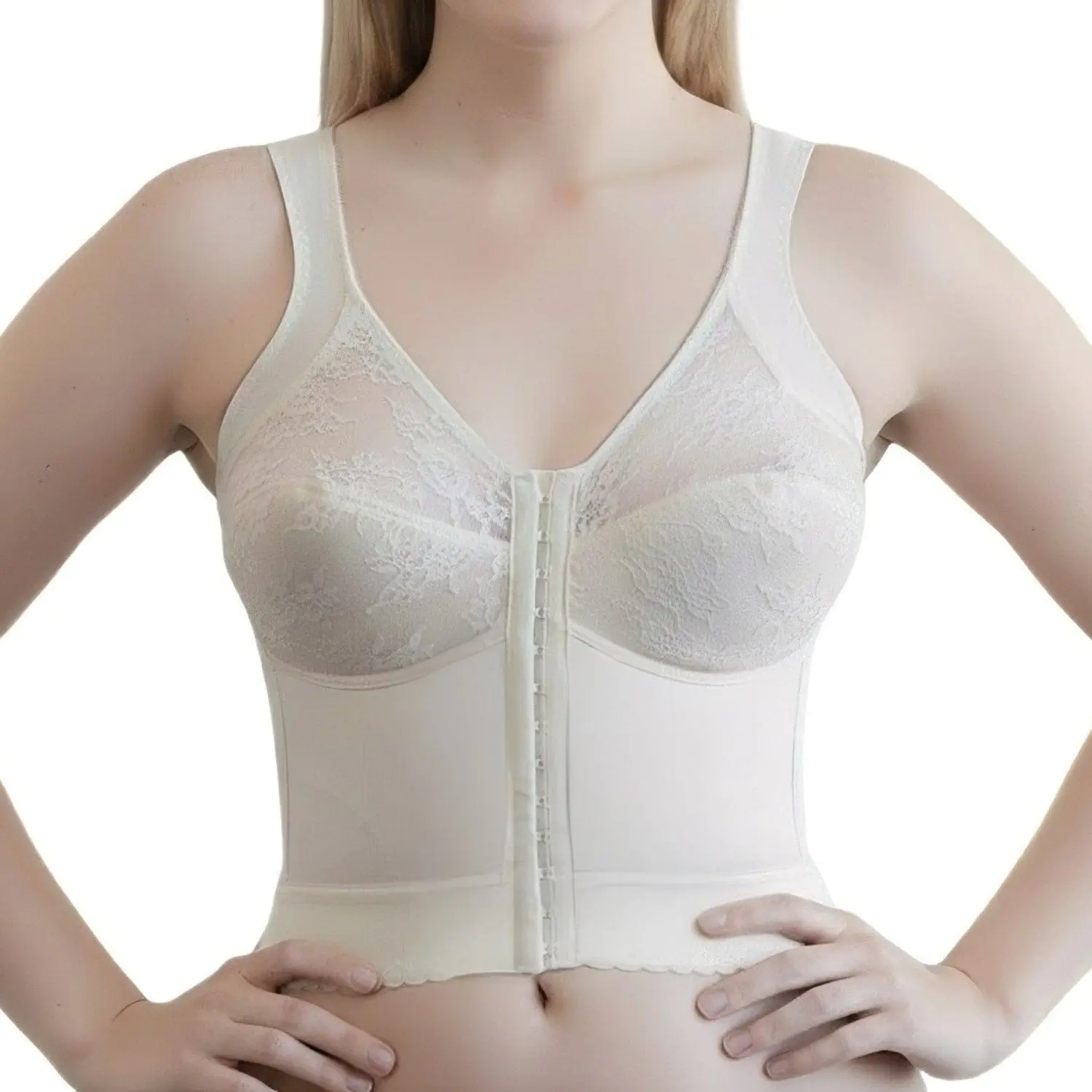 Front Closure Back Support Everyday Longline Bra - Blush Front Closure Back Support Everyday Longline Bra - Blush