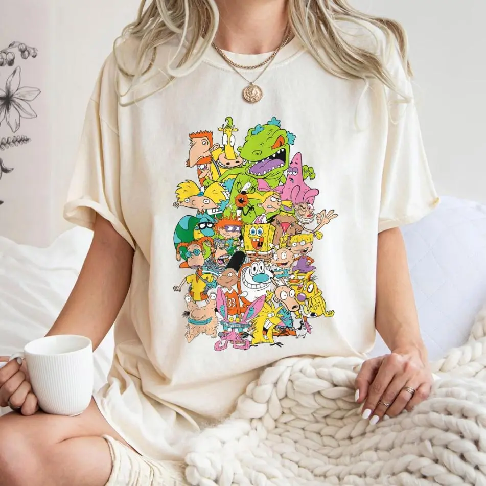 Complete Nick 90s Throwback Character T-Shirt, Nickelodeon Shirt, Unisex Tee Sweatshirt, Hoodie, Comfort Colors