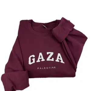 Gaza Palestine Embroidered Sweatshirt - Palestinian Shirt