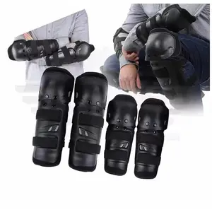 Motorcycle Knee Elbow Protectors 4pcs Set Round Head Competition Protective Gear Off road Motorcycle Riding Equipment Sports durable design knee wrap