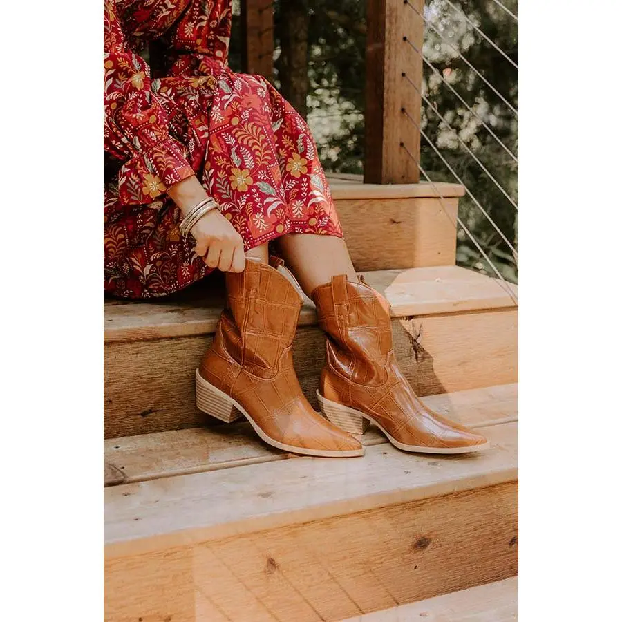 ZouZou Faux Leather Cowboy Boot