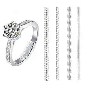 Transparent Ring Size Adjuster Set, Invisible Ring Sizer for Women, DIY Jewelry Tools, Fits All Rings, Comfortable Fit, Wedding Rings