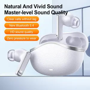 True Wireless Earphones-for both Men and Women-White&Purple-Control Music-Bluetooth 5.4- AI-iOS and Android-Long Battery Life-Have for Travel and Business