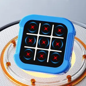 Electronic Tic Tac Toe Game, 4-In-1 Travel Game Set, Family Fun Game, Suitable for Ages 3+, Enhances Memory Skills, Requires 3 Aaa Batteries Not Included, Board Family Games