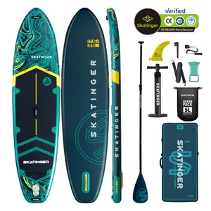 11'6×35" Super Wide Inflatable Paddle Board, Ultra Stable Stand Up Paddleboards for 450lb/3 People/Family/Big Size,All-Round Sup Board, US Fin accessory non-slip deck complete accessory Inflatable Stand-Up black 2-in-1 Surfboard Kit blow Outdoor Sport