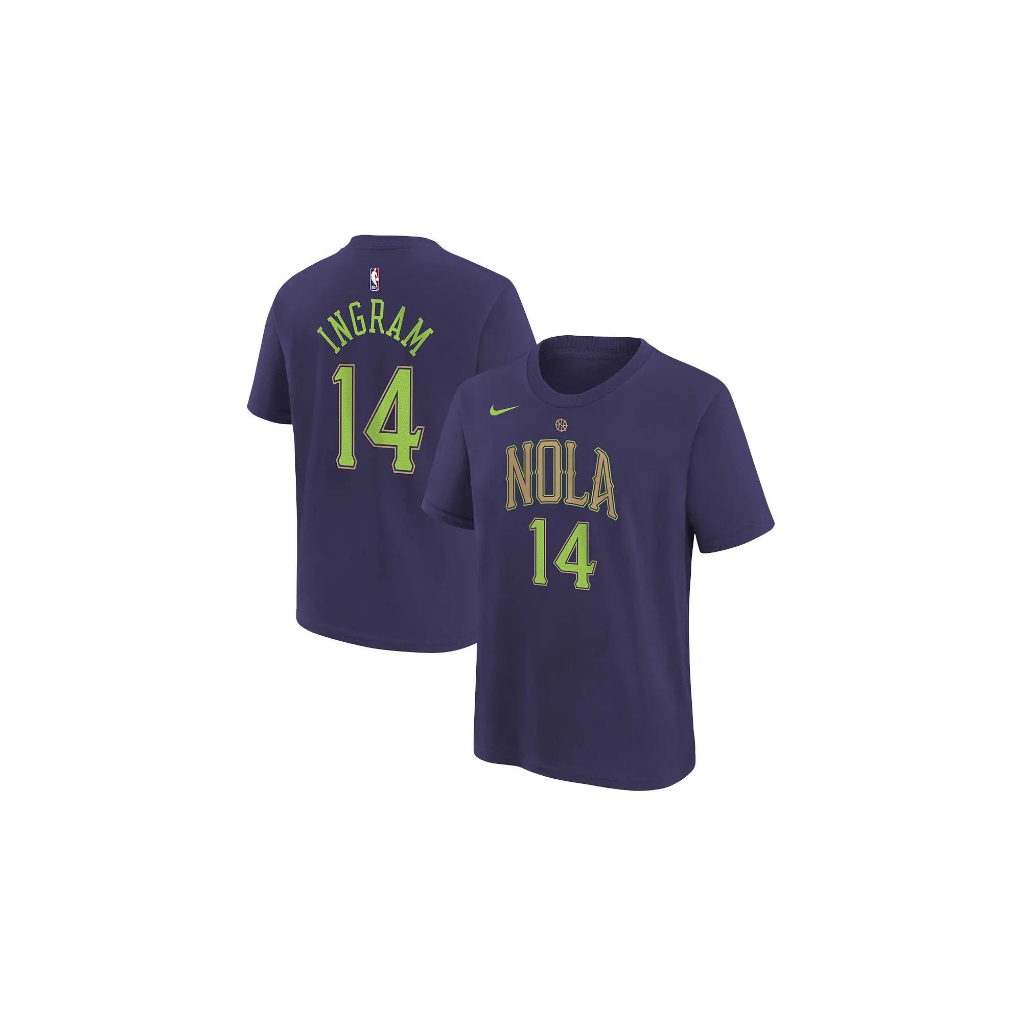 NBA Pelicans '14 Ingram' 24/25 City Edition T-Shirt GS "Purple" 9Z2B7NBEF PELBI