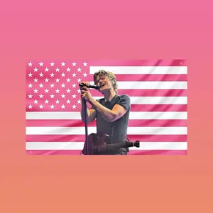 Joe Keery Concert Flag, Indie Rock Music Wall Banner, Live Performance Dorm & Frat Room Decor