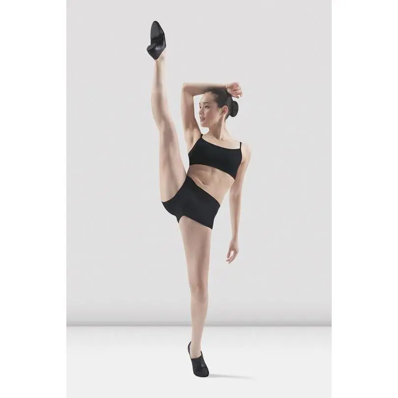 BLOCH - R2714 - V Front Adult Shorts Black