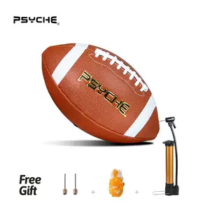 PSYCHE American Football Glow in The Dark Rugby Official Size 9 for Night Ball Games with Free Ball Pump and Needles，Net reflective  ball,Christmas Gift