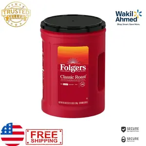 Folgers Classic Medium Roast Ground Coffee, 43.5 oz