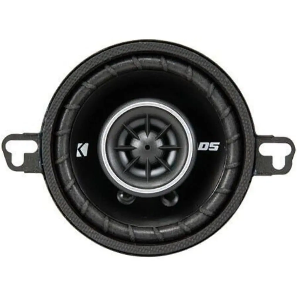 KICKER DSC350 3.5-Inch (89mm) Coaxial Speakers, 4-Ohm (Pair) | Crisp highs with clean midrange, easy factory replacement upgrade, fits tight door and console openings, quick install