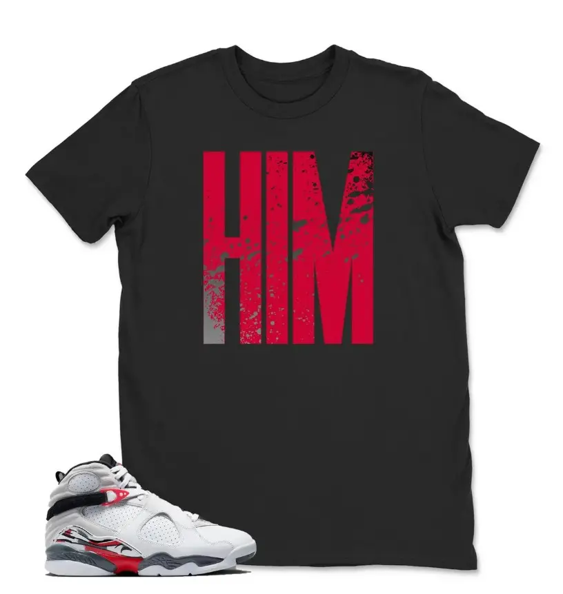 8 White True Red Shirt, Jordan 8 Bugs Bunny Matching Sneaker Tee Shirt, Unisex Top, 100% Cotton, Design Printed T-Shirt, Menswear Top
