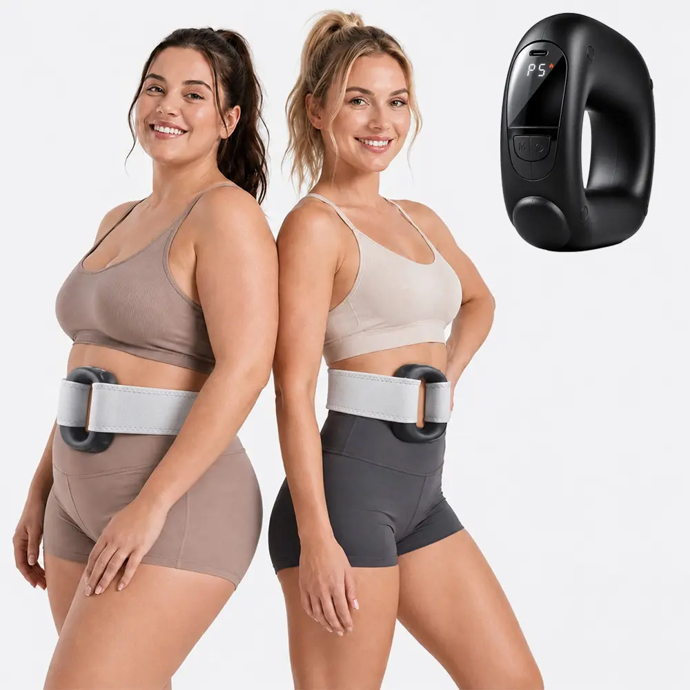 Turbo-Vibe Fascia Ring Compact Massage Belt - Rechargeable Hands-Free Full Body Device, 6 Speed Modes, Mini Ab Training Tool for Muscle Recovery, Cool Gifts for Adults,sohochic