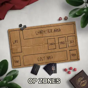 Homeless Man's TCG Playmat, Funny Play Mat With Optional Zones Neoprene Game Mat, Cardboard Design, Multiple TCG Zones