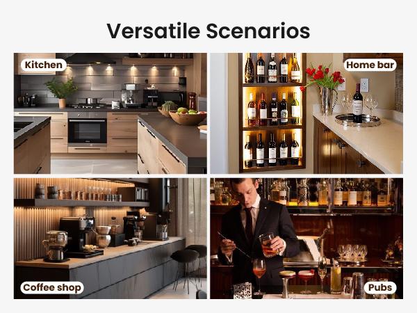 PHI VILLA 30 inch Bar Height Stools Set of 2/3/4,Swivel Wooden Barstools Tall Upholstered Faux Leather Barstool with Back,Vintage Bar Height Chairs,Dark Brown Kitchen Stools