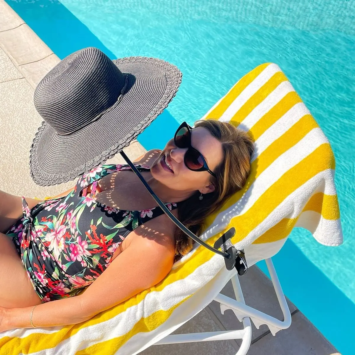HatShade turns your hat into a personal sun umbrella!
