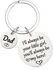 Dad Keychain - Father's Day Gifts for Dad Birthday Gifts from Daughter Father's Day