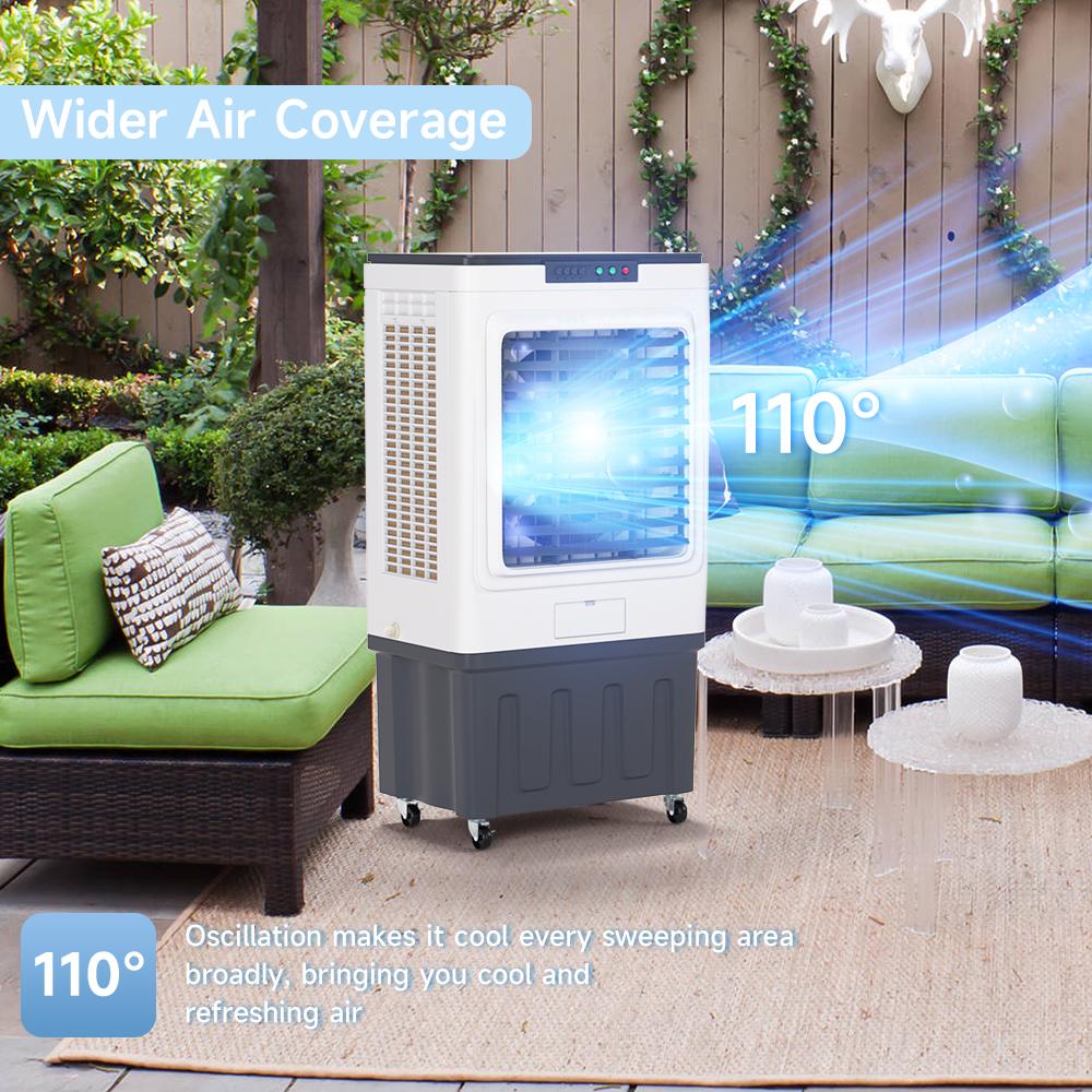 10L/32L/60L Air Cooler Fan with Remote Control, 3-IN-1 Fan & Humidifier Evaporative Air Cooler