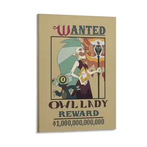 The Owl House Animated Movie 2020 Anime Poster, Aesthetic Canvas Wall Art Prints, Fun Wall Decor for Living Room & Bedroom Spaces Poster Canvas Wall Art For Bedroom Decor Bar Office Room Decor Gift