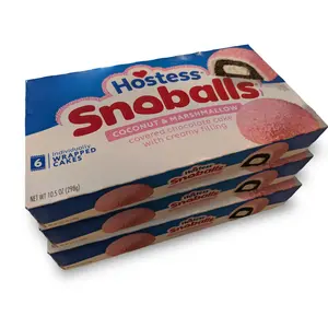 Hostess Pink Snoballs Multipack, 6 Ct box, 3 Pack