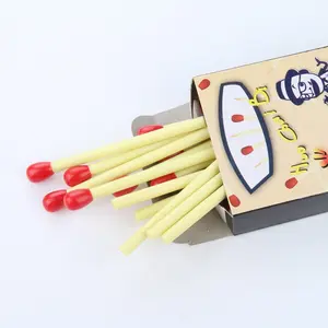 20pcs Cute Matchstick Ballpoint Pens, Mini Creative Stationery, Bullet Type 0.5mm, Student Gifts, Writing Pens Set