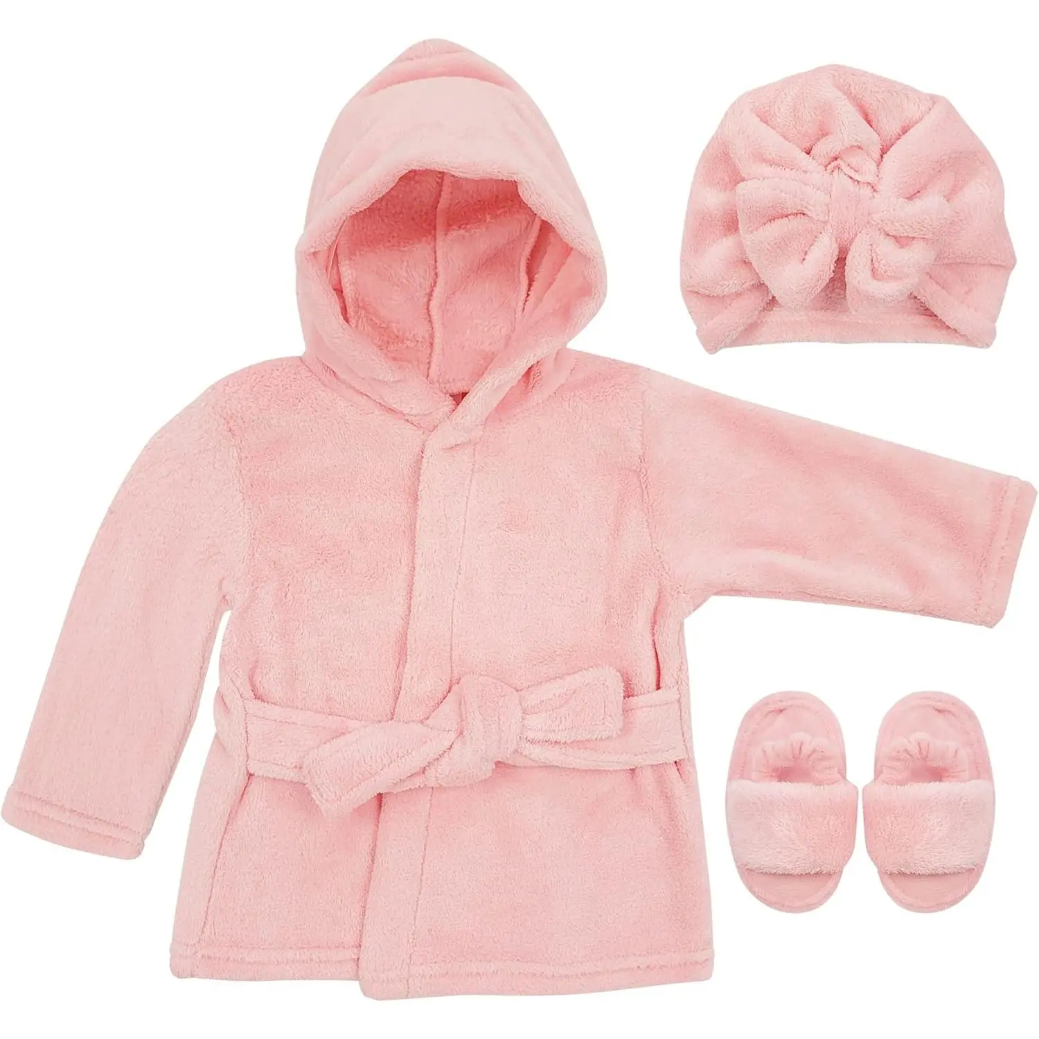 Baby Toddler Robe Or Kids Robe  Girls and Boys - Kids & Baby Bath Robe Spa Set with Washcloth or Slippers