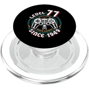 77 Unlocked 1949 77th Birthday Gamer PopGrip for MagSafe