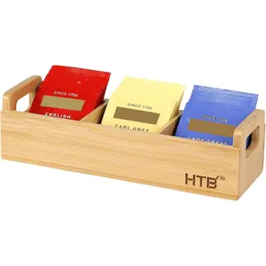 Small  Bag Holder,   Organizer 3 Compartments for Beverage Suppliers, Sugar, Sweeteners, Individual Packets, Portable  Bag Organizer for  Kitchen Counter or Office