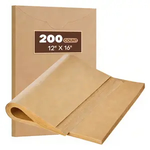 Parchment Paper Sheets for Baking 200 Count 12"x 16", Heavy Duty No-Stick Unbleached Baking Paper, Pre-cut Half Parchment Paper Sheets for Oven, Air Fryer, Microwave