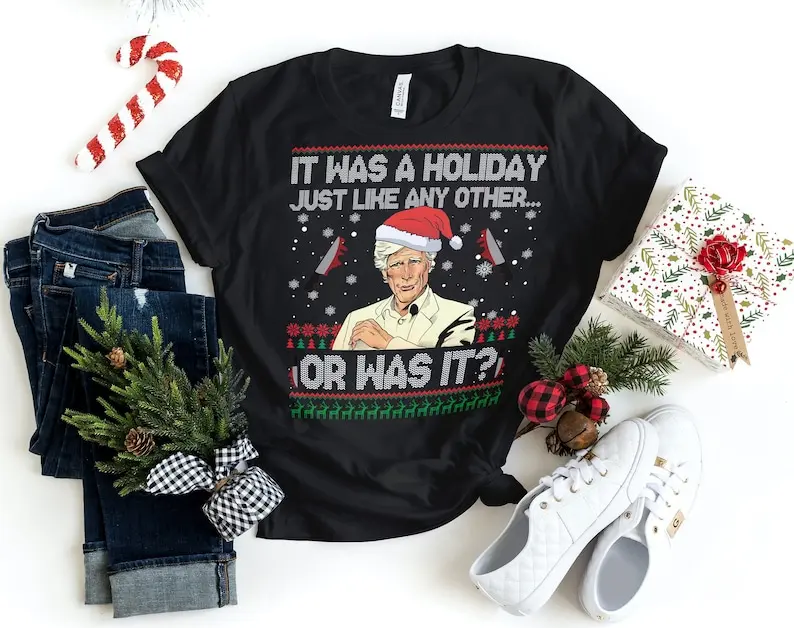 True Crime Ugly Sweater, Keith Morrison Sweatshirt, Funny Christmas Crewneck