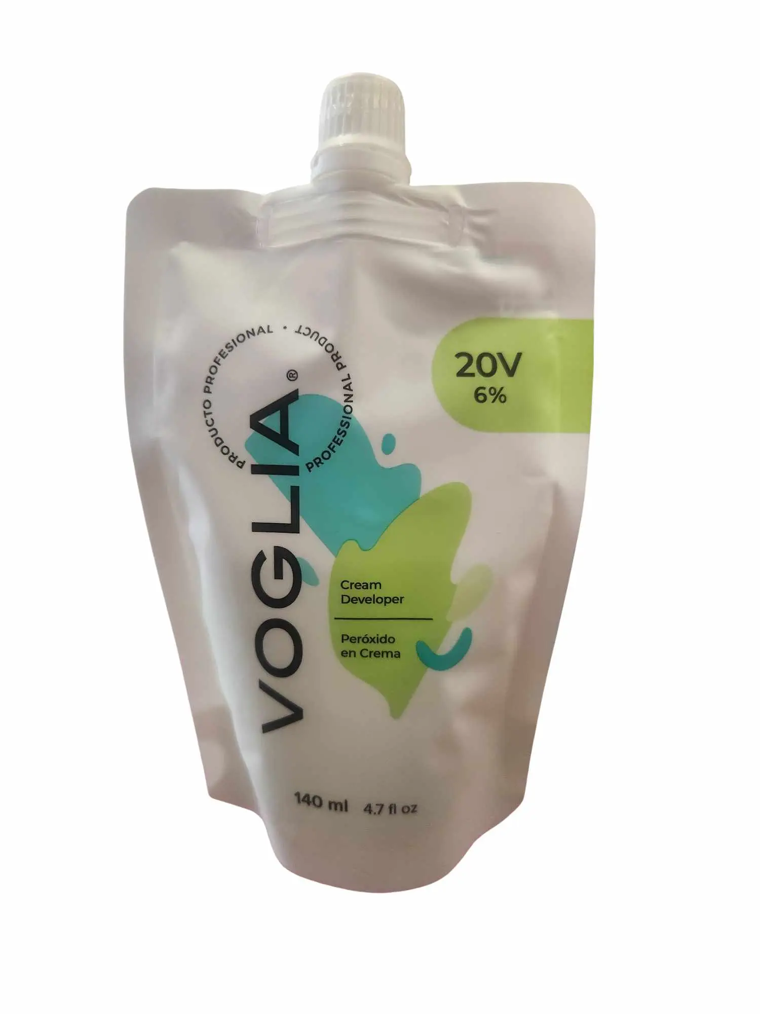 voglia Ammonia-Free Cream Developer Peroxide, 20V 6% with Moisturizer & Conditioning for Hair Transformation, 4.7 fl oz