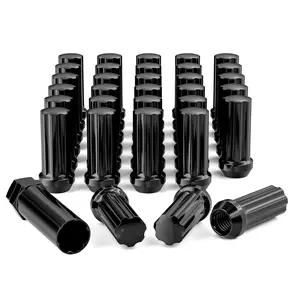 32 Pcs M14x1.5 Lug Nuts, Closed End Duplex XL Spline Lug Nuts for Aftermarket Wheels Wheel Lug Nut,Bonus 1 Spline Tool/Key for Installation and Removal