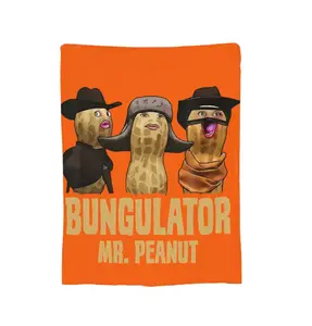 Arc Raiders The Burnt Peanut Goop Meme Blanket Lightweight Throw Blanket Flannel Fleece Microfiber Plush Bed Blanket Super Soft Blanket for All-Season Travel Camping Home Rug