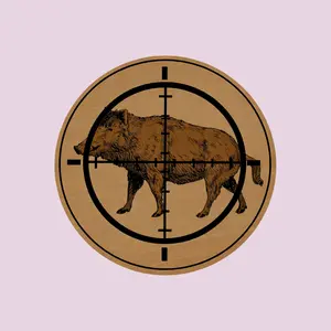 Wild Hog Hunting Sticker, Boar Target Crosshair Decal, Outdoor Hunter Vinyl for Truck Laptop Gear