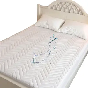 Waterproof Quilted Mattress Protector Pad Fitted Padded Matress Cover with Deep King Size