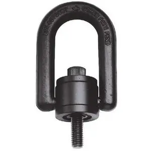 American Drill Bushing 4,000 Lbs. Load Capacity, 3-1/2 Inch Wide x 5.31 Inch High x 2.44 Inch Opening, Extra Duty Center Pull Hoist Ring 5/8-11 Thread Size, 3/4 Inch Thread Length, 1 Inch Radius, 1-1/2 Inch Chuck Height 33612