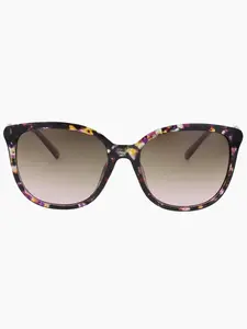 Large Round Sunglasses, Purple Tortoise Shell