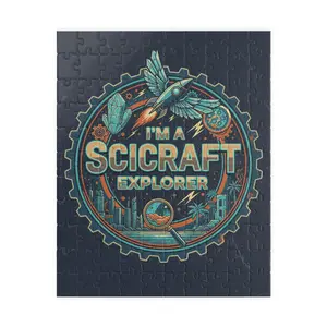 SciCraft Explorer emblem Puzzle | Space Rocket 110-1014 pc jigsaw
