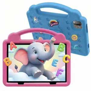 10.1 Inch Learning Entertainment Tablet, Educational Tablet with 2.4G WiFi, GMS, Eye Protection Screen, Parental Monitoring, Educational APP, Dual Camera, Shockproof Case, Android Tablet