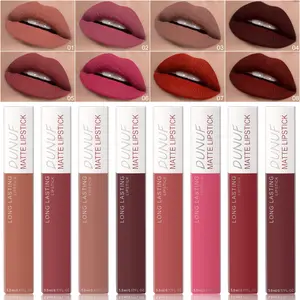 Matte Waterproof Long-Lasting Lipstick & Lip Gloss Set, Sweatproof Non-Sticky, Easy Application, High-End Women's Makeup